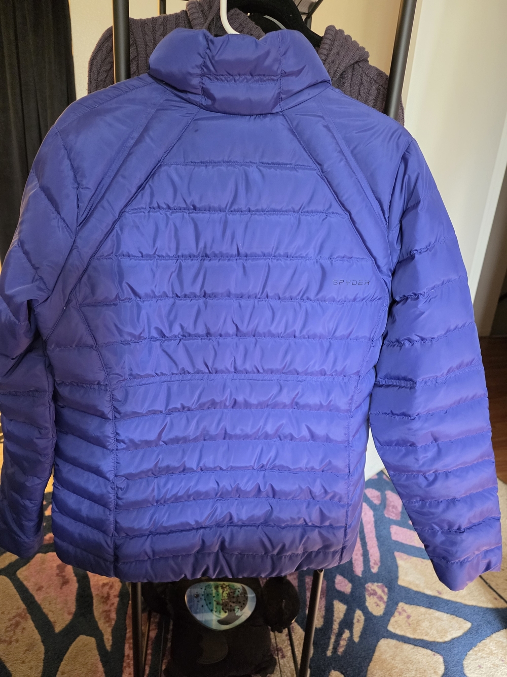 Spyder Women's Lightweight Puffer Jacket - Blue - Picture 2 of 3